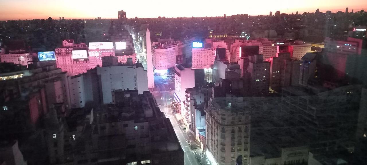 Que Mejor Vista Del Obelisco Piso A La Calle Corrientes Buenos Aires Exterior photo